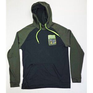 Nike Dri Fit Tales From The Crypt Size Large Black Green Pullover Pocket Hoodie